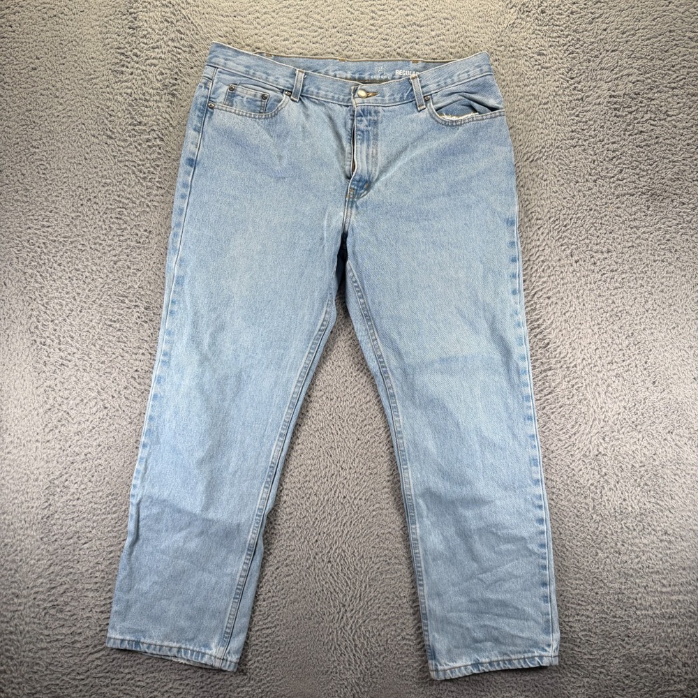 Vintage George Jeans Men's 38x30‎ Blue Cotton Denim Straight Leg Travel Workwear